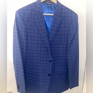 Tommy Hilfiger plaid blue blazer